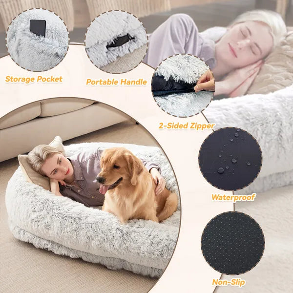 Cuccia extra large in pelliccia sintetica